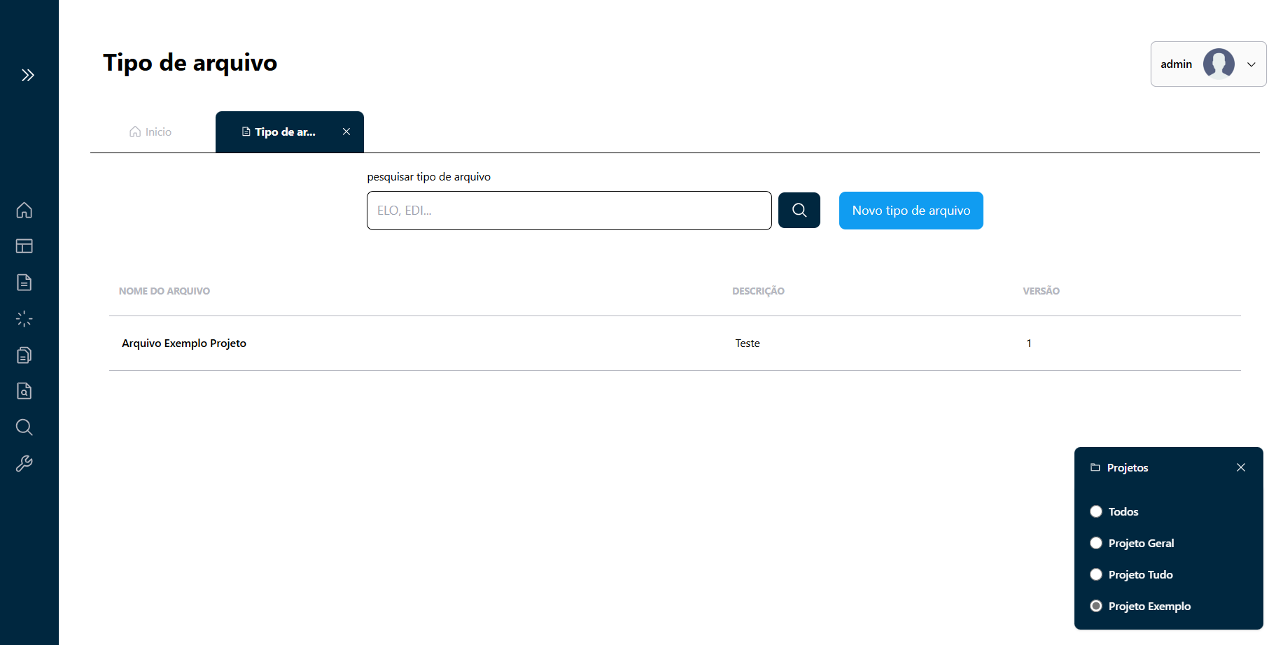 Mudança de Itens após Troca de Projeto 2